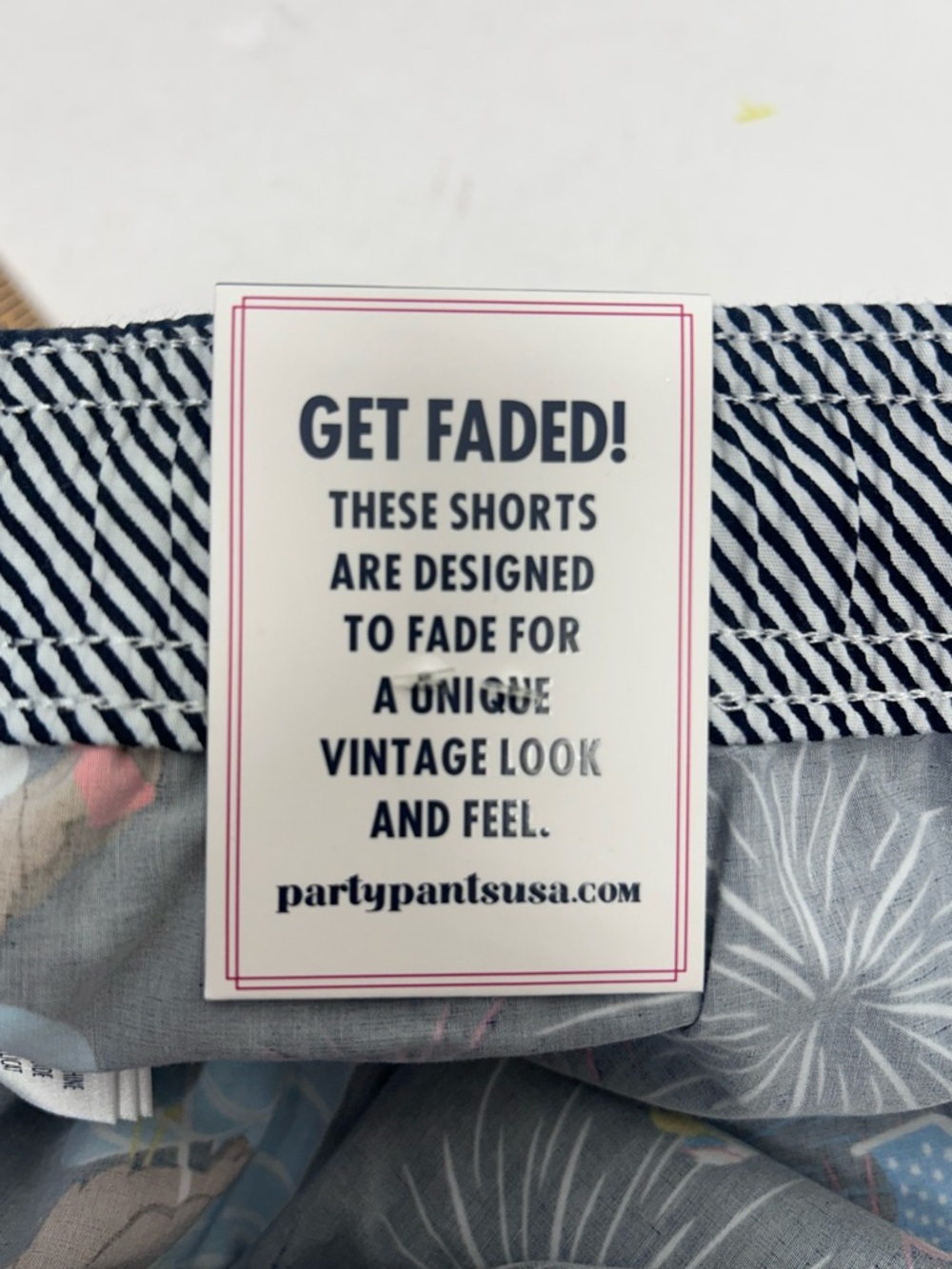 Navy Patriotic Eagle Print Swim Trunks Party Pants XL NWT - Picture 9 of 12